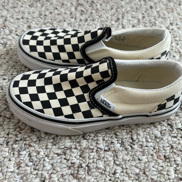 Vans checkerboard shoes black and white  size 13.5 - Picture 4 of 7